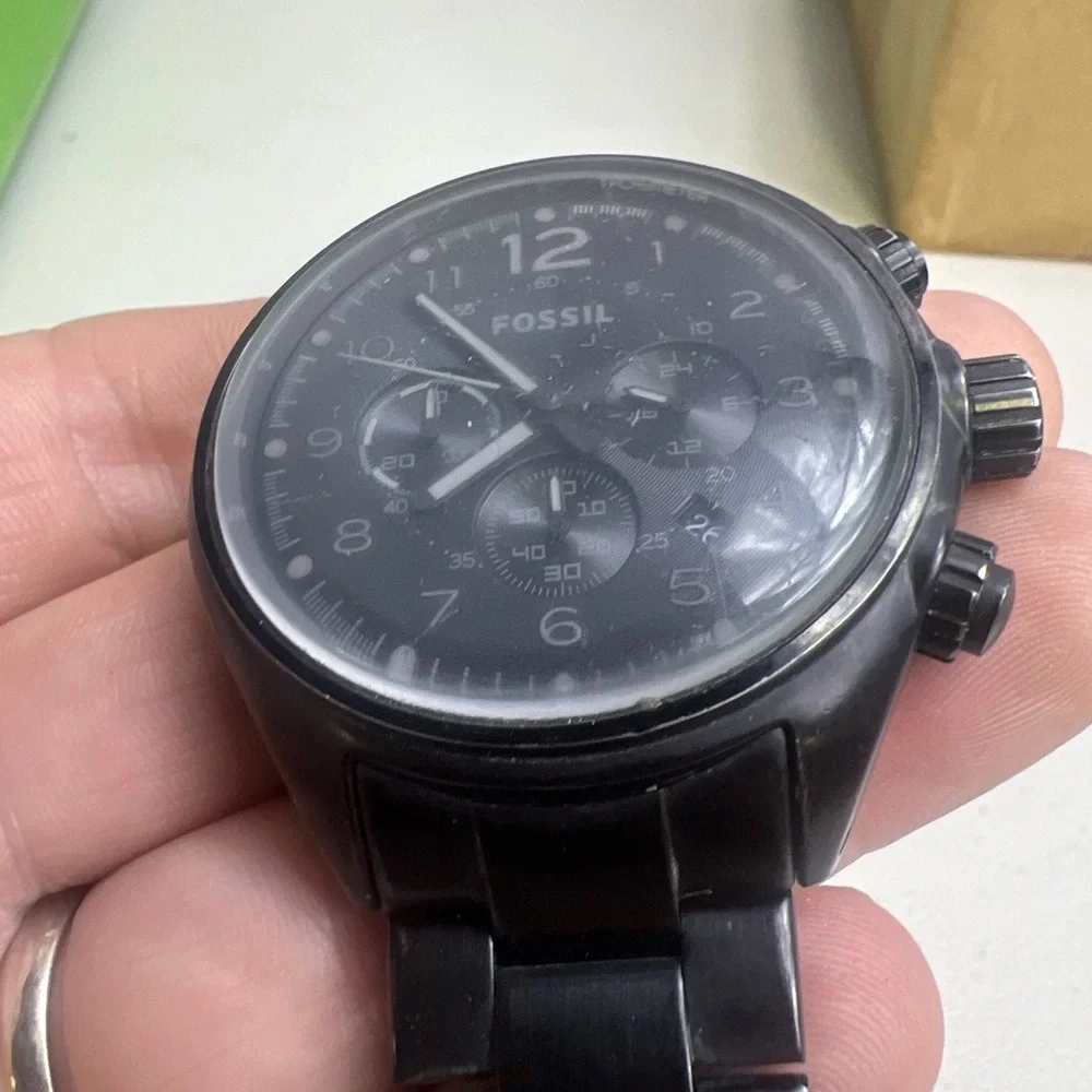Fossil Watch CH-2803 Mens Chronograph 47mm Time + Date Quartz Untested